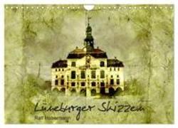 Lüneburger Skizzen (Wandkalender 2024 DIN A4 quer), CALVENDO Monatskalender