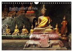 Buddhas tief im Fels (Wandkalender 2024 DIN A4 quer), CALVENDO Monatskalender