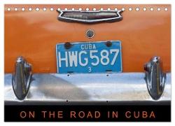 On the road in Cuba (Tischkalender 2024 DIN A5 quer), CALVENDO Monatskalender