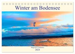 Winter am Bodensee ¿ Magische Lichtblicke (Tischkalender 2024 DIN A5 quer), CALVENDO Monatskalender