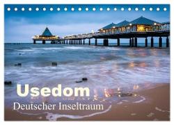 Usedom - Deutscher Inseltraum (Tischkalender 2024 DIN A5 quer), CALVENDO Monatskalender