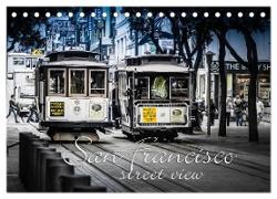 San Francisco - street view (CH-Version) (Tischkalender 2024 DIN A5 quer), CALVENDO Monatskalender