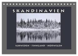 SKANDINAVIEN (Tischkalender 2024 DIN A5 quer), CALVENDO Monatskalender