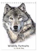 Wildlife Portraits (Tischkalender 2024 DIN A5 hoch), CALVENDO Monatskalender