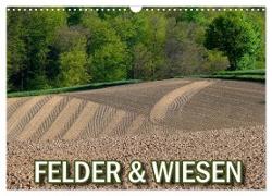 Felder und Wiesen (Wandkalender 2024 DIN A3 quer), CALVENDO Monatskalender