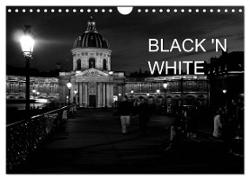 BLACK 'N WHITE (Wandkalender 2024 DIN A4 quer), CALVENDO Monatskalender