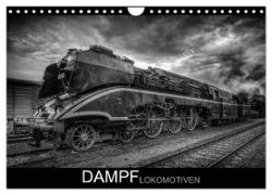 Dampflokomotiven (Wandkalender 2024 DIN A4 quer), CALVENDO Monatskalender