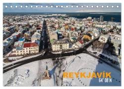 Reykjavìk 64° 08' N (Tischkalender 2024 DIN A5 quer), CALVENDO Monatskalender