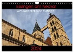 Esslingen am Neckar - Vom Mittelalter in die Moderne (Wandkalender 2024 DIN A4 quer), CALVENDO Monatskalender