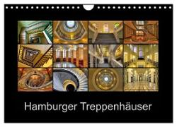 Hamburger Treppenhäuser (Wandkalender 2024 DIN A4 quer), CALVENDO Monatskalender