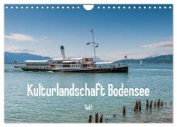 Kulturlandschaft Bodensee - Teil I (Wandkalender 2024 DIN A4 quer), CALVENDO Monatskalender