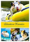Adventure Hamster - Sportliche KI Hamster präsentieren den Abenteuer-Sport (Wandkalender 2024 DIN A4 hoch), CALVENDO Monatskalender