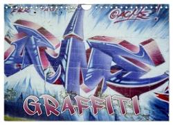 Graffiti - Kunst aus der Dose (Wandkalender 2024 DIN A4 quer), CALVENDO Monatskalender