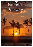 Hawaiian Sunsets (Wandkalender 2024 DIN A4 hoch), CALVENDO Monatskalender