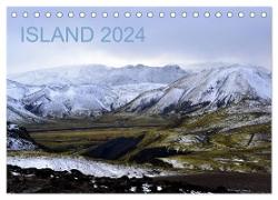 Island 2024 (Tischkalender 2024 DIN A5 quer), CALVENDO Monatskalender
