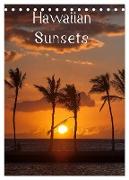 Hawaiian Sunsets (Tischkalender 2024 DIN A5 hoch), CALVENDO Monatskalender