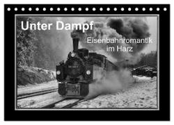 Unter Dampf - Eisenbahnromantik im Harz (Tischkalender 2024 DIN A5 quer), CALVENDO Monatskalender