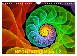 Neonfarben Vol. 2 / CH-Version (Wandkalender 2024 DIN A4 quer), CALVENDO Monatskalender