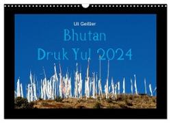 Bhutan Druk Yul 2024 (Wandkalender 2024 DIN A3 quer), CALVENDO Monatskalender