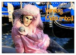 Venedig Maskenball (Wandkalender 2024 DIN A4 quer), CALVENDO Monatskalender