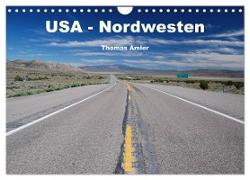 USA - Nordwesten (Wandkalender 2024 DIN A4 quer), CALVENDO Monatskalender
