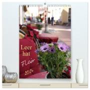 Leer hat Flair / Geburtstagskalender (hochwertiger Premium Wandkalender 2024 DIN A2 hoch), Kunstdruck in Hochglanz