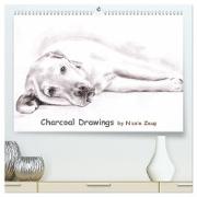 Charcoal Drawings (hochwertiger Premium Wandkalender 2024 DIN A2 quer), Kunstdruck in Hochglanz