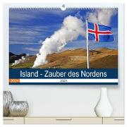 Island - Zauber des Nordens (hochwertiger Premium Wandkalender 2024 DIN A2 quer), Kunstdruck in Hochglanz