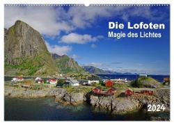 Die Lofoten - Magie des Lichtes (Wandkalender 2024 DIN A2 quer), CALVENDO Monatskalender