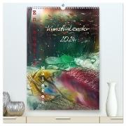 Encaustic-Malerei Kunstkalender 2024 (hochwertiger Premium Wandkalender 2024 DIN A2 hoch), Kunstdruck in Hochglanz