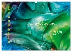 Encaustic Kunstkalender 2024 (Wandkalender 2024 DIN A2 quer), CALVENDO Monatskalender