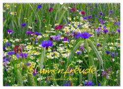 Blumenfreude Schweizer Kalendarium (Wandkalender 2024 DIN A2 quer), CALVENDO Monatskalender