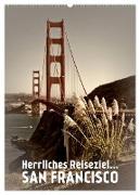 Herrliches Reiseziel... SAN FRANCISCO (Wandkalender 2024 DIN A2 hoch), CALVENDO Monatskalender