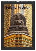 Buddha in Asien (Wandkalender 2024 DIN A2 hoch), CALVENDO Monatskalender