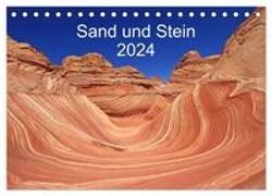 Sand und Stein 2024 (Tischkalender 2024 DIN A5 quer), CALVENDO Monatskalender