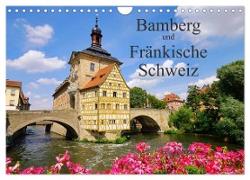 Bamberg und Fränkische Schweiz (Wandkalender 2024 DIN A4 quer), CALVENDO Monatskalender
