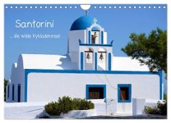 Santorini (Wandkalender 2024 DIN A4 quer), CALVENDO Monatskalender