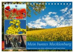 Mein buntes Mecklenburg (Tischkalender 2024 DIN A5 quer), CALVENDO Monatskalender
