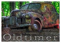 Oldtimer - verlassen verrostet vergessen (Wandkalender 2024 DIN A3 quer), CALVENDO Monatskalender