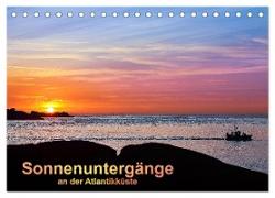 Sonnenuntergänge an der Atlantikküste (Tischkalender 2024 DIN A5 quer), CALVENDO Monatskalender