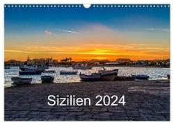 Sizilien 2024 / CH-Version (Wandkalender 2024 DIN A3 quer), CALVENDO Monatskalender