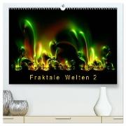 Fraktale Welten 2 (hochwertiger Premium Wandkalender 2024 DIN A2 quer), Kunstdruck in Hochglanz