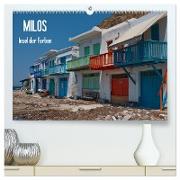 Milos, Insel der Farben (hochwertiger Premium Wandkalender 2024 DIN A2 quer), Kunstdruck in Hochglanz