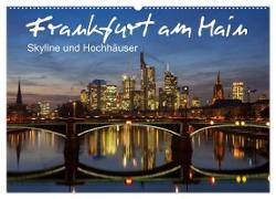 Frankfurt am Main - Skyline und Hochhäuser (Wandkalender 2024 DIN A2 quer), CALVENDO Monatskalender