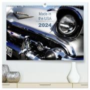 Made in the USA - Klassische Autos aus Amerika (hochwertiger Premium Wandkalender 2024 DIN A2 quer), Kunstdruck in Hochglanz