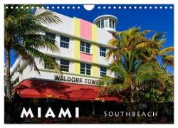 Miami South Beach (Wandkalender 2024 DIN A4 quer), CALVENDO Monatskalender