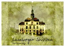Lüneburger Skizzen (Wandkalender 2024 DIN A2 quer), CALVENDO Monatskalender