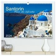 Santorin - Perle der Kykladen (hochwertiger Premium Wandkalender 2024 DIN A2 quer), Kunstdruck in Hochglanz