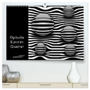Optische Kunst im Quadrat (hochwertiger Premium Wandkalender 2024 DIN A2 quer), Kunstdruck in Hochglanz