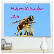 Makro-Kalender 2024 (hochwertiger Premium Wandkalender 2024 DIN A2 quer), Kunstdruck in Hochglanz